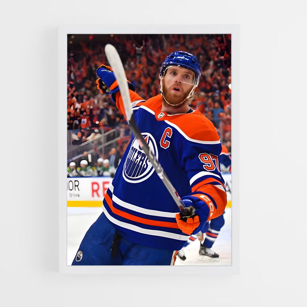 Poster Connor de mcdavid – affiche Hockey sur glace (vue 3)